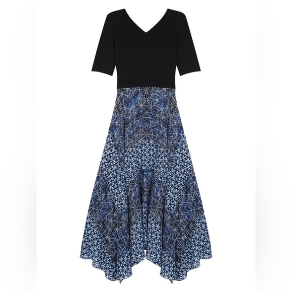 Dresses Maje Rapritik Mixed Media Midi Dress Poshmark